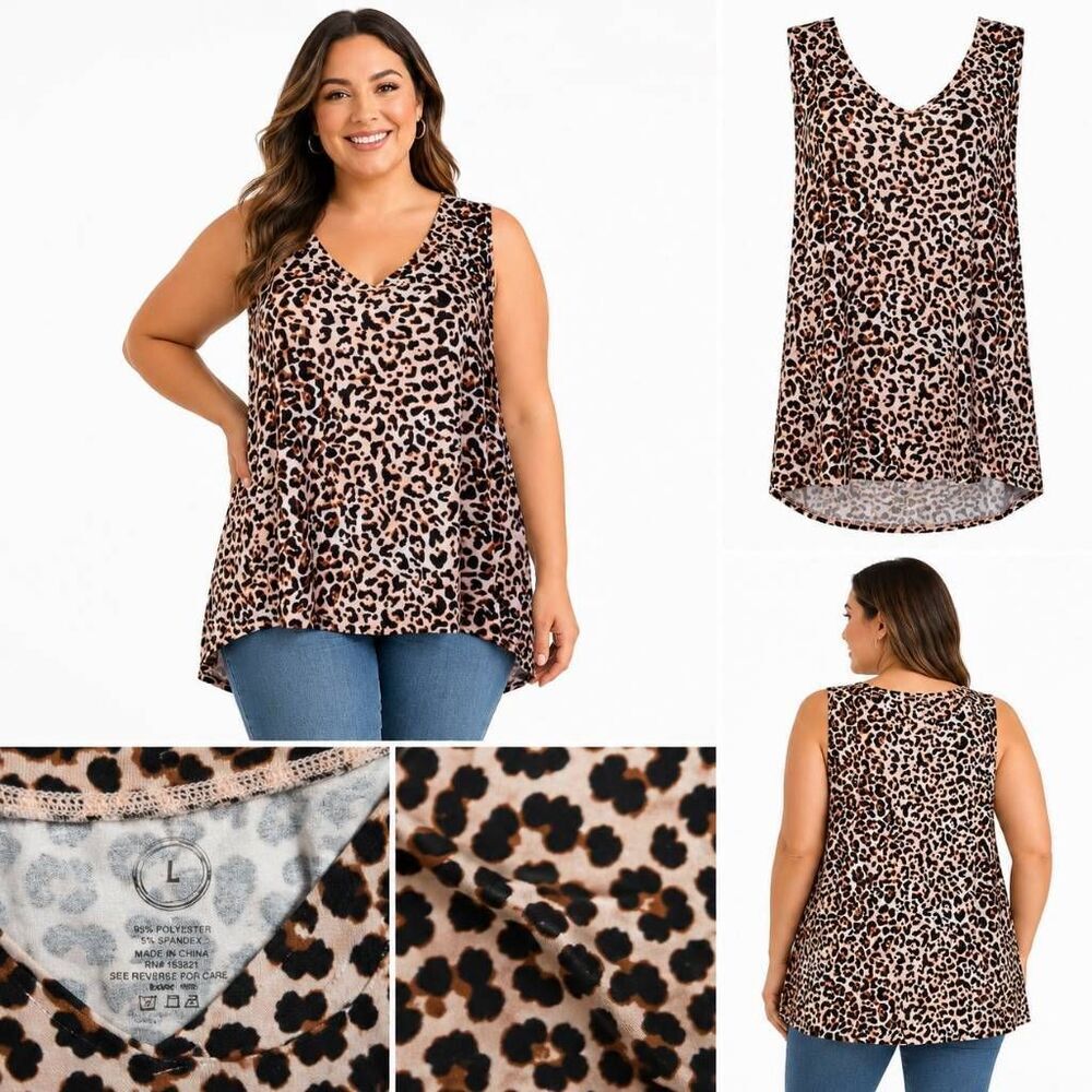Maurices Print Sleeveless Tunic Tank Top Women's Large
